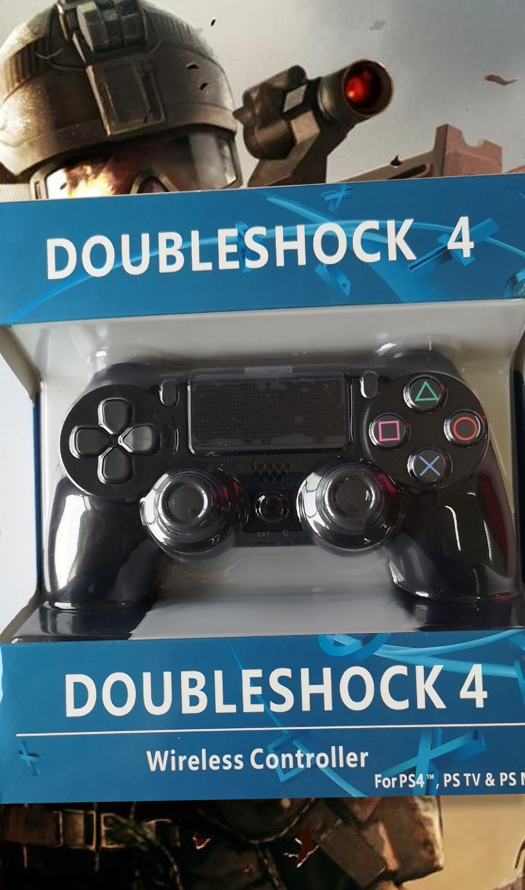 Vibrating Wired Game Controller for PS4 - Camouflage