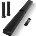 Assistrust Sound Bar 60W Sound Bar for Smart TV 5.0 Bluetooth Soundbar for TV Wired & Wireless Soundbar with Volume Boost & Equalizer ModeARC/Optical/AUX Connection 2 in 1 Detachable TV Sound Bar
