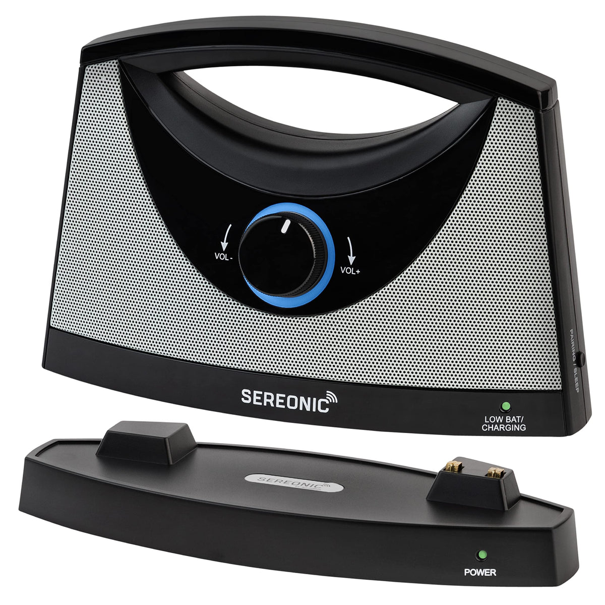 SEREONIC Portable Wireless Speakers for Smart TV - Ideal for TV Watching Without The Blaring Volume - Designed for Hard of Hearing Elderly and Seniors - 100ft Range (Renewed) Classic