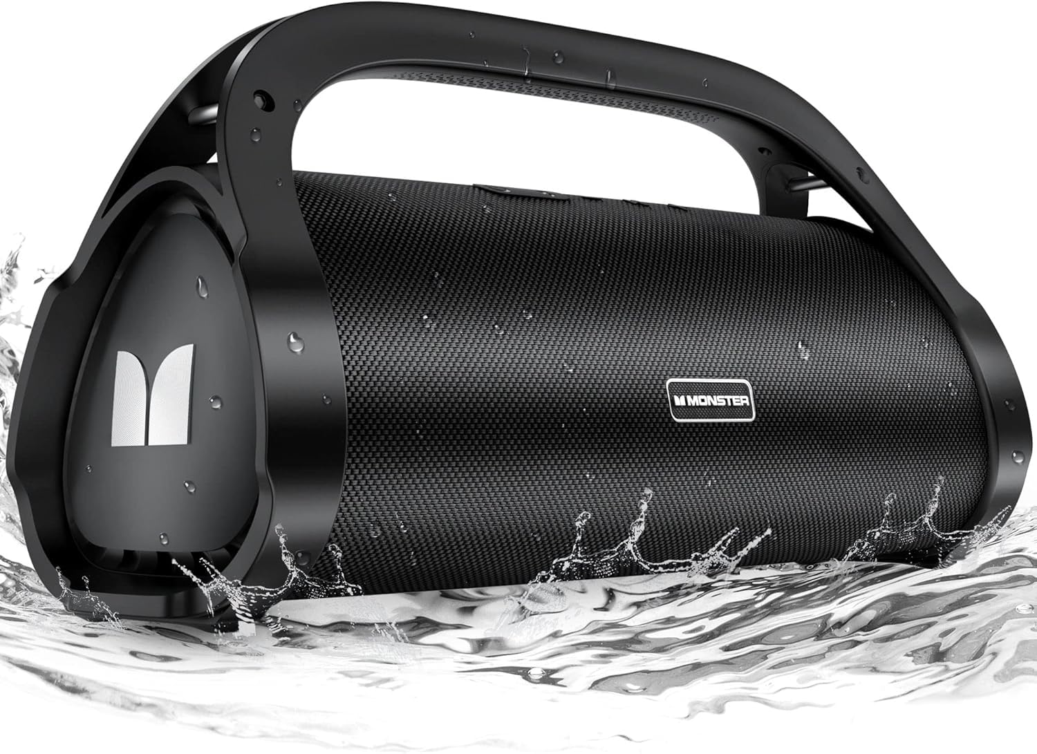 Monster Adventurer Max Boombox Bluetooth Speaker IPX7 Waterproof Outdoor Bluetooth Speakers with Double Subwoofer 100W Stereo Sound and Rich Bass Wireless Bluetooth Speakers for Home Party Beach