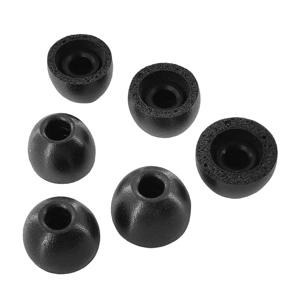 TENNMAK Memory Foam Eartips Replacement for Skullcandy Rail ANC/Push Active/Grind Fuel in-Ear Wireless Earbuds Earpad Ear Tips